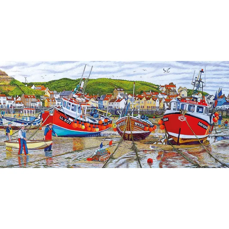 Seagulls at Staithes 636 pc Puzzle