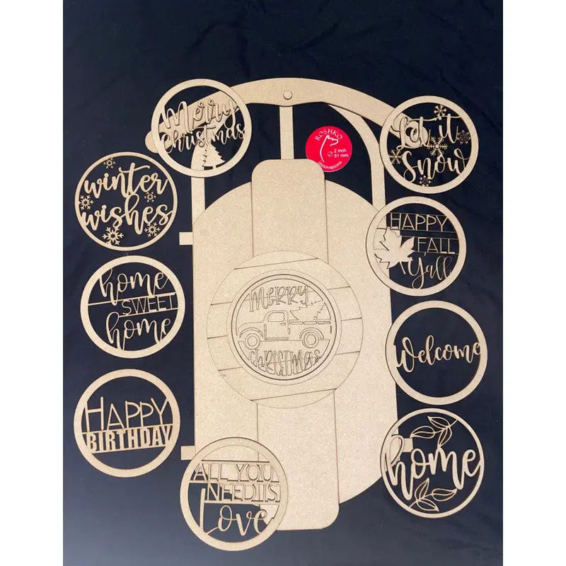 Sled with 10 shiplap inserts