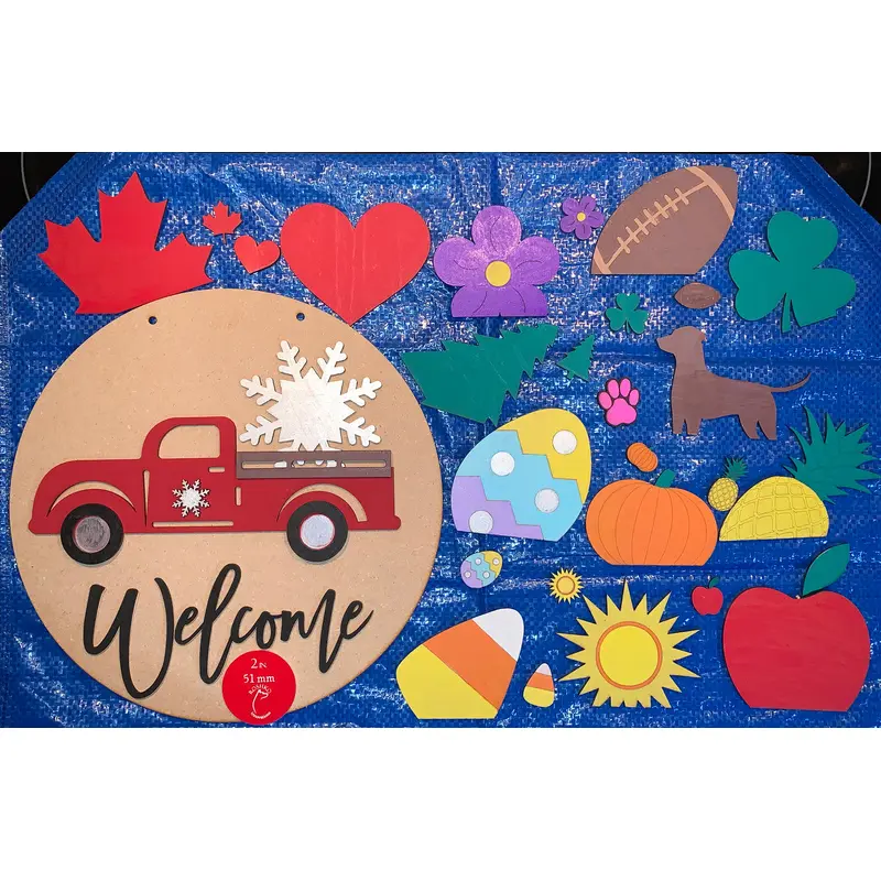 Truck Side view DIY sign kit 14 interchangable pieces