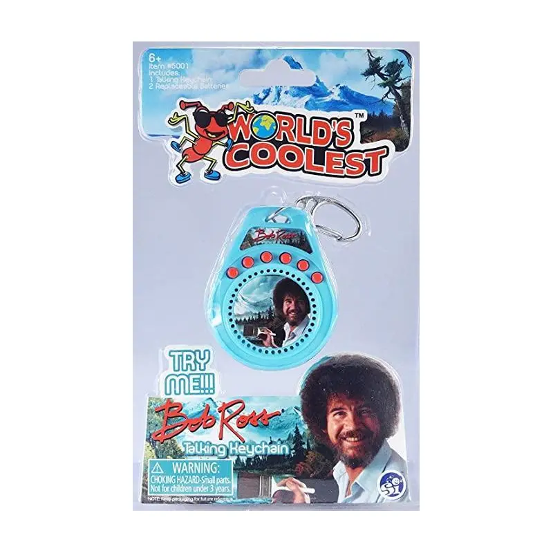 World's Coolest Bob Ross Talking Keychain