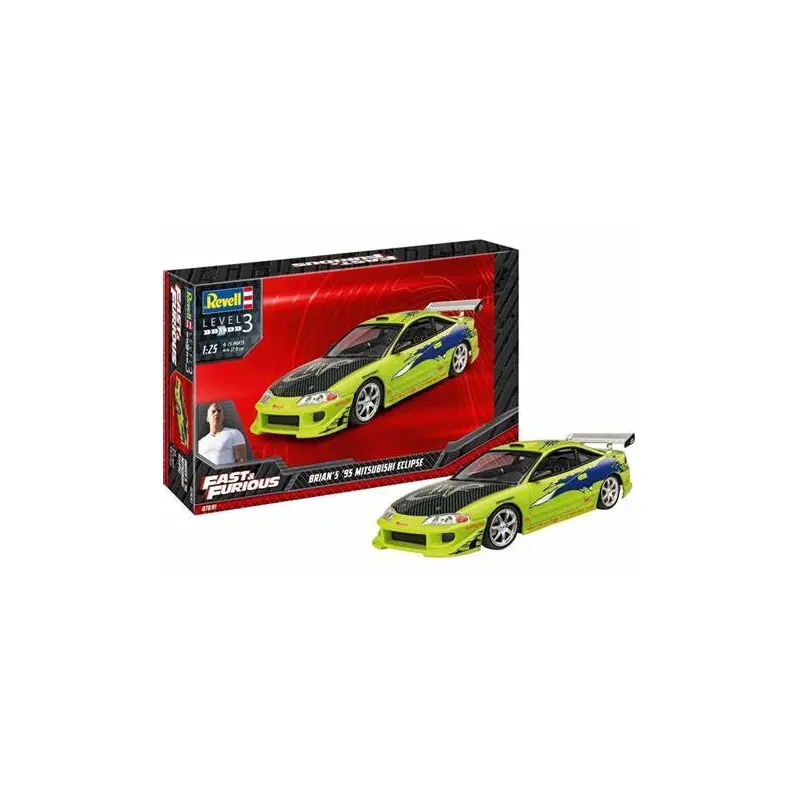 Fast & Furious 1995 Mitsubushi Eclipse Car 1/25 Scale