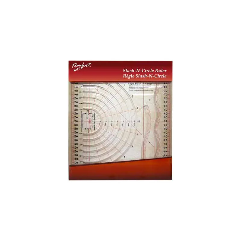 KOMFORT KUT Slash-N-Circle Quilting Ruler - 978 x 1212