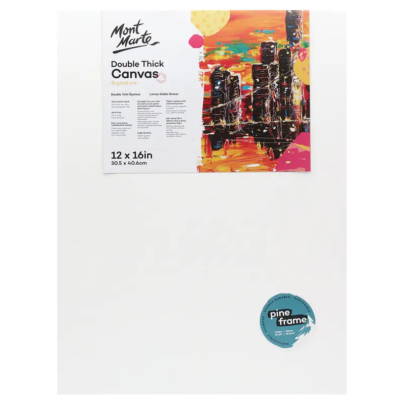MONT MARTE Studio Canvas Double Thick with Pine Frame 12 x 16 (30.5 x 40.6cm)