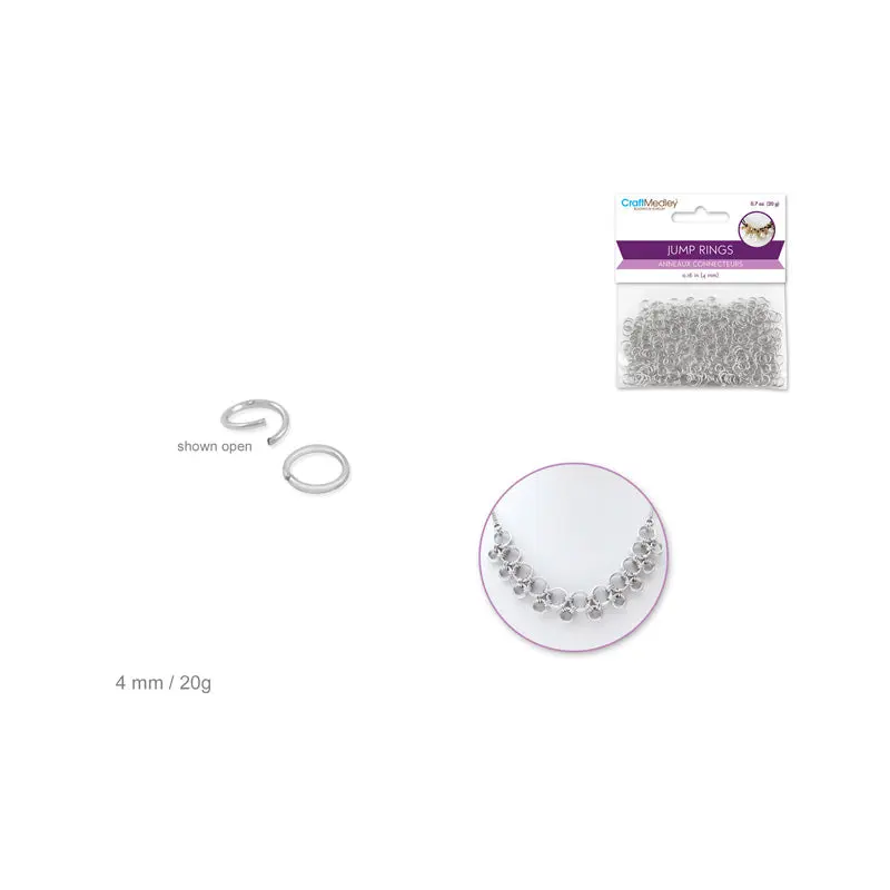 Jewelry Findings: 4mm Jump Ring 20g
