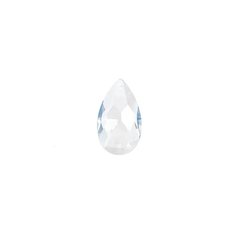 Crystal Lane Faceted Teardrop 22x38mm Light Blue