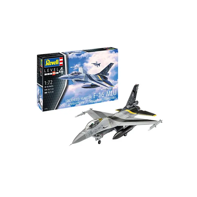 Revell Lockheed Martin F-16 MLU 100th Anniversary 1/72 Scale RVG 03905