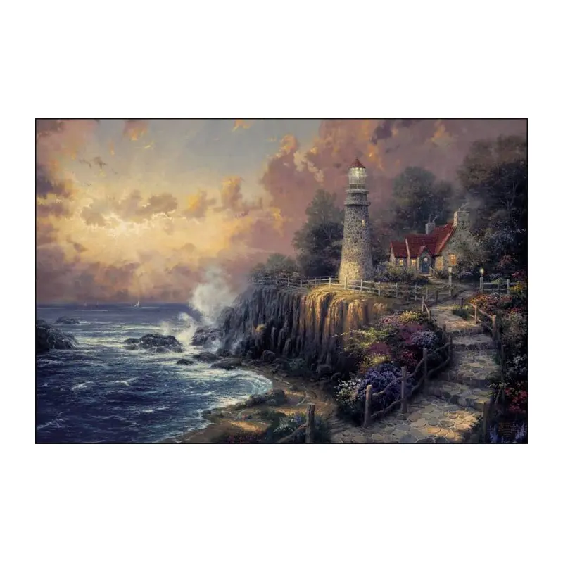 Craft Buddy Paint by Numbers Thomas Kinkade The Light of Peace Canvas Kit