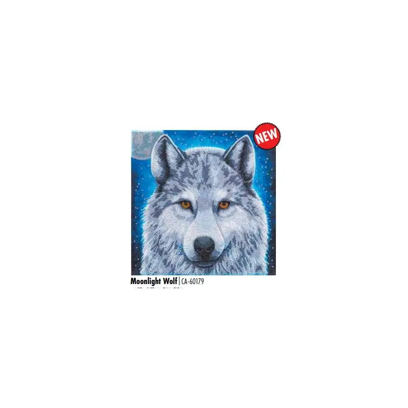 CAK-A169M Moonlight Wolf FRAMED CANVAS KIT