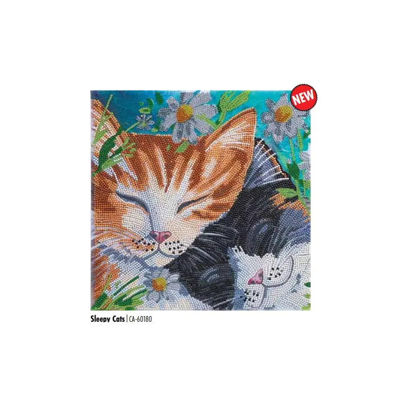 CAK-A170M Sleepy Cats FRAMED CANVAS KIT