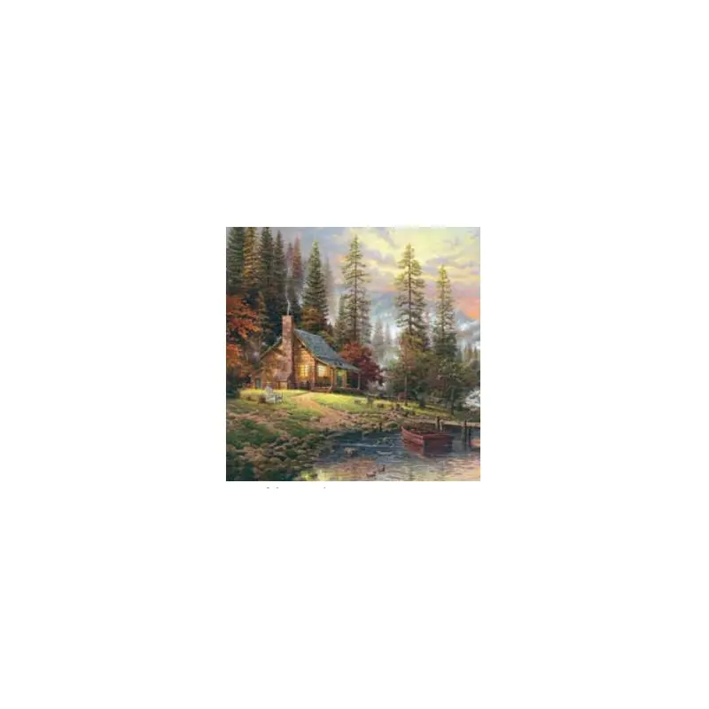 Craft Buddy Paint by Numbers Thomas Kinkade A Peaceful Retreat Canvas Kit