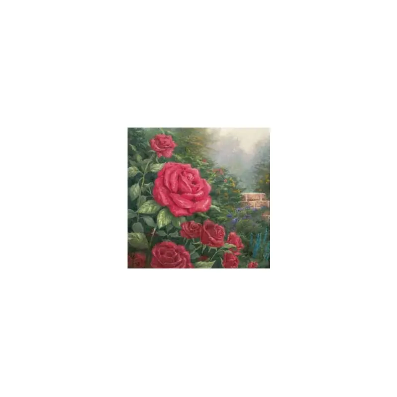 Craft Buddy Paint by Numbers Thomas Kinkade A Perfect Red Rose Canvas Kit