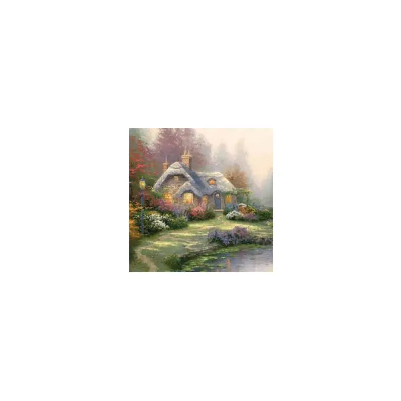 Craft Buddy Paint by Numbers Thomas Kinkade Everett's Cottage Canvas Kit