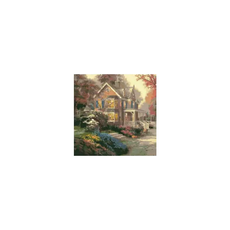 Craft Buddy Paint by Numbers Thomas Kinkade Victorian Autumn Canvas Kit