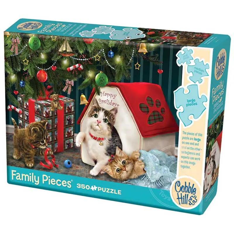Cobble Hill 350pc Family Puzzle - Happy Pawlidays