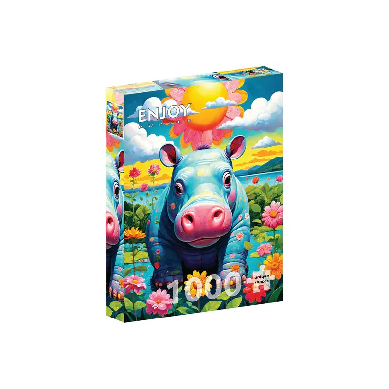 Sunny Hippo | 1000 Piece | AI Assistance