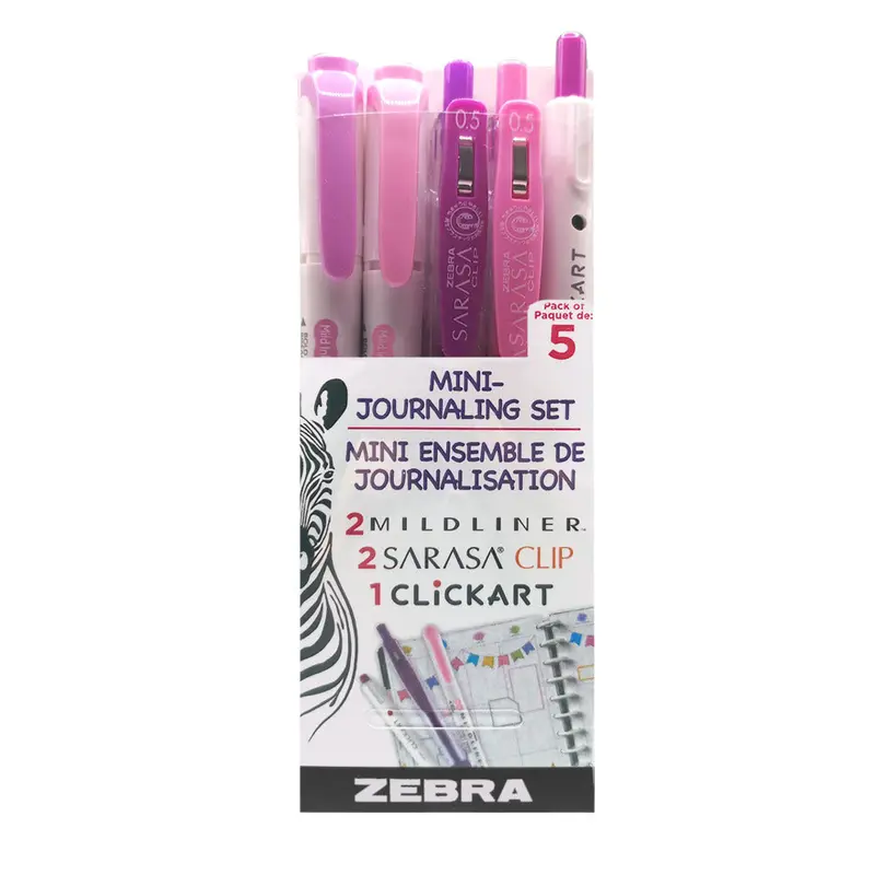 Mini Journaling Set, Pink & Purple (5pk)