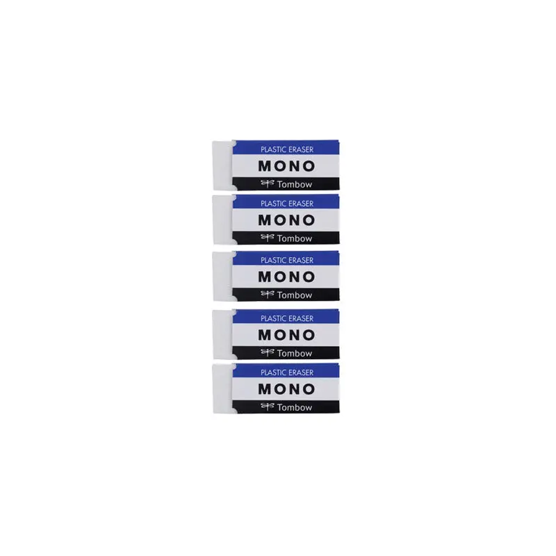 MONO Eraser, White, Small, 5PK