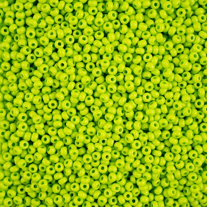 Czech Seed Bead 8/0 apx22g Vial Terra Intensive Light Green Matt