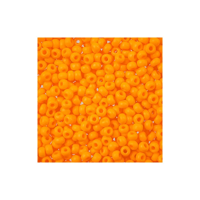 Czech Seed Beads apx 24g Vial 8/0 Opaque Light Orange