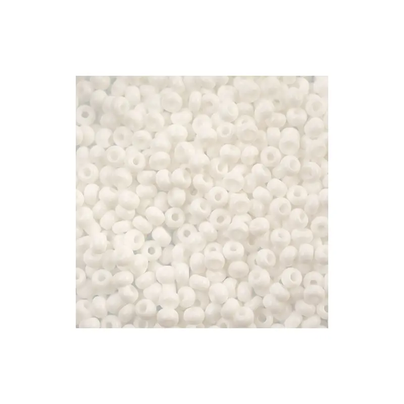 Czech Seed Beads apx 24g Vial 8/0 Opaque White