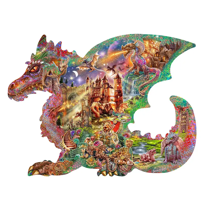 Dragon's Castle Shaped 1000 Piece Puzzle