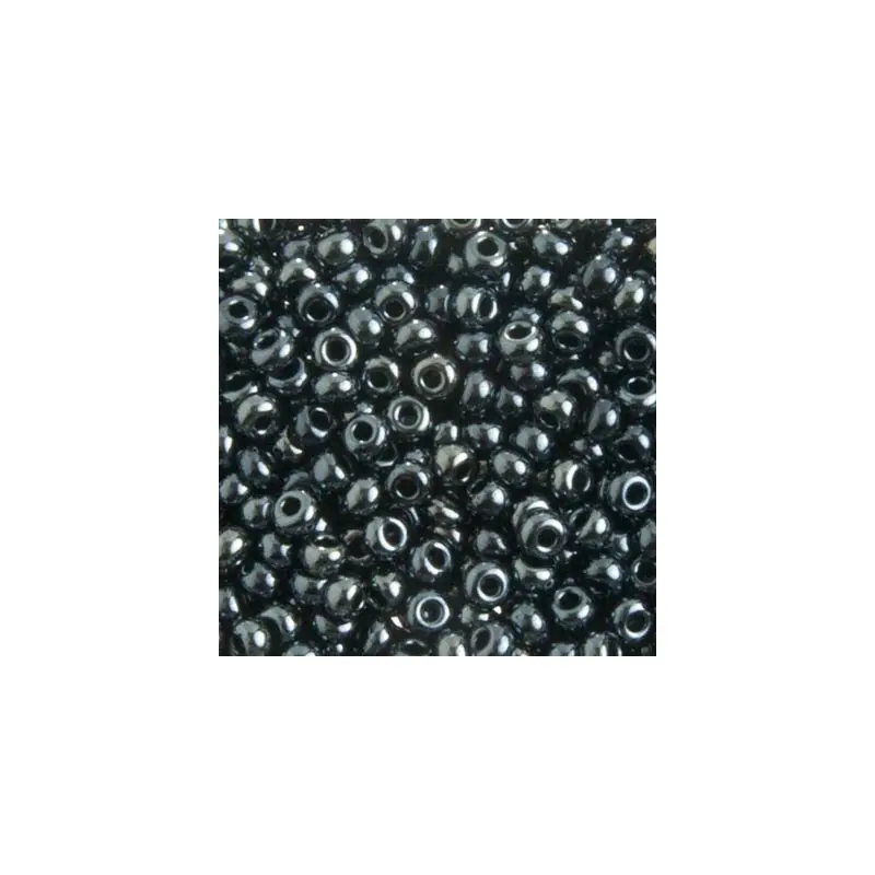 CZECH SEEDBEAD APPROX 22g VIAL 8/0 METALLIC GUNMETAL