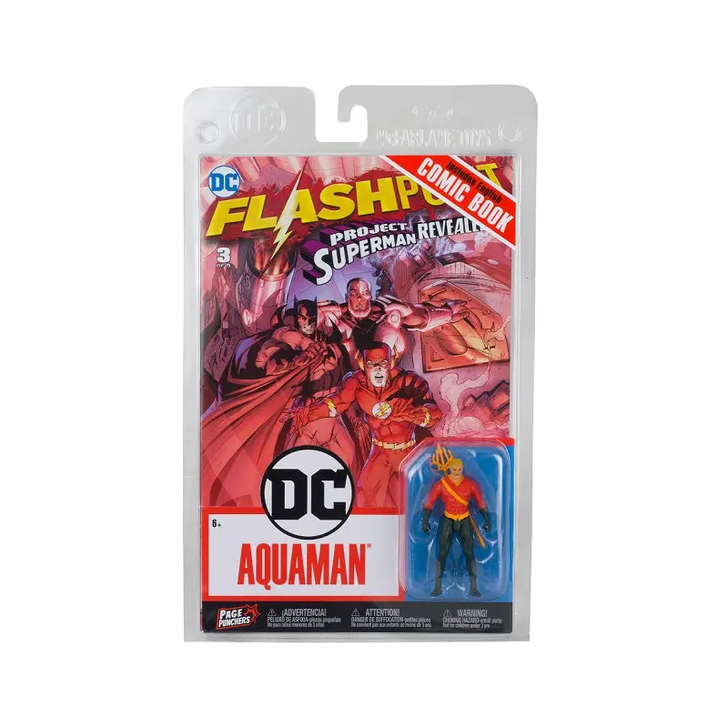 DC DIRECT-3" FIG/COMIC WV3-AQUAMAN(FLASHPOINT)