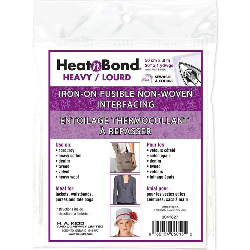 HEATNBOND Non-Woven Craft Weight Fusible Interfacing - 50cm x .9m / 20 x 1 yd