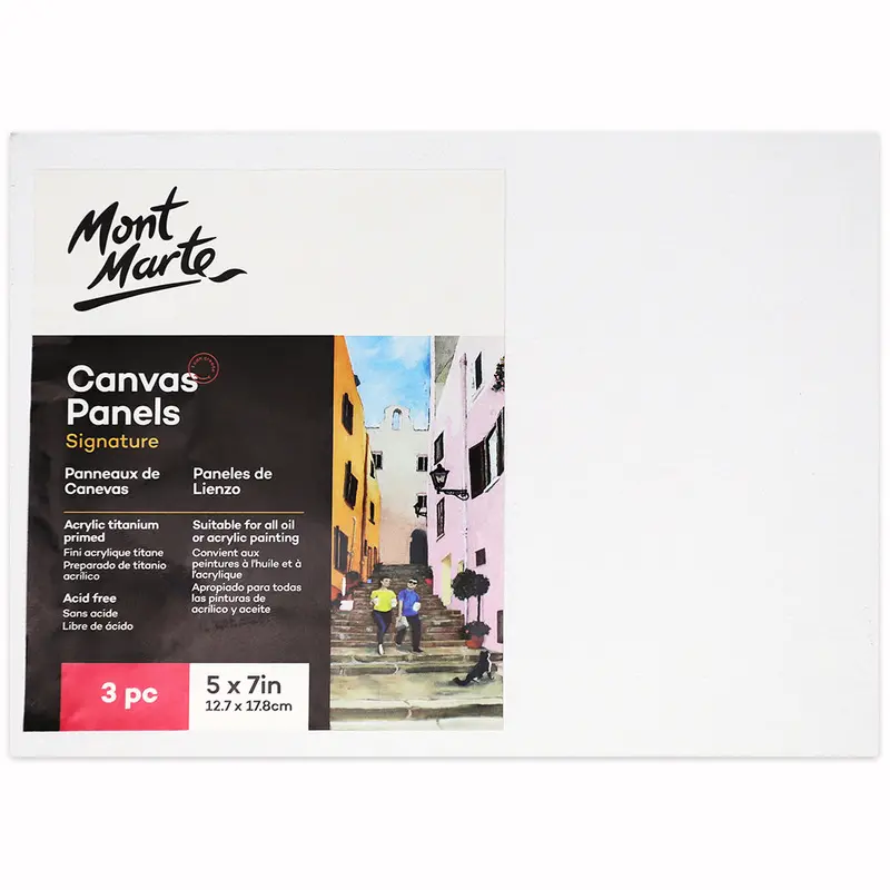 MONT MARTE Canvas Panels 5 x 7 (12.7cm x 17.8cm) - 3pcs