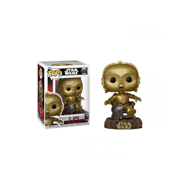 FUNKO POP - STAR WARS - EP VI 40TH C3PO IN CHAIR 609