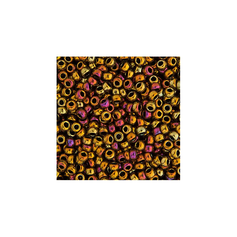Miyuki Seed Bead 8/0 apx.22g Lt.Bronze Iris/AB Metallic