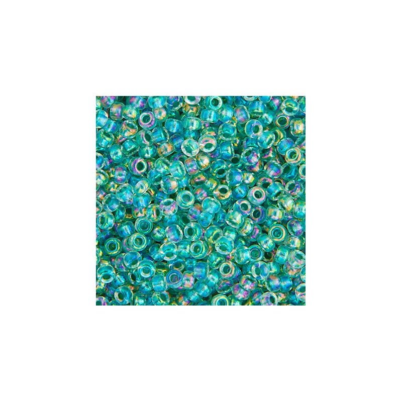 Miyuki Seed Bead 8/0 apx.22g Seagreen AB Lined-Dyed