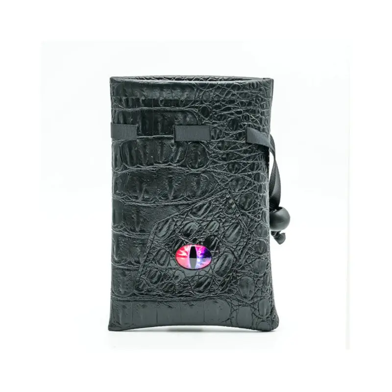 Black Leatherette Changeling Eye Dice Bag