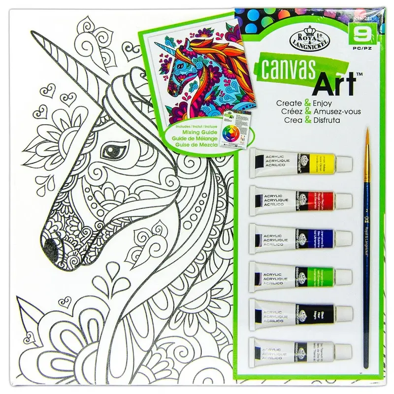 Cool Art Canvas Art Painting Set, Unicorn