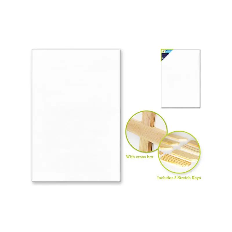 Stretch Artist Canvas: Rect. 24"x36" Primed Back-Stapled