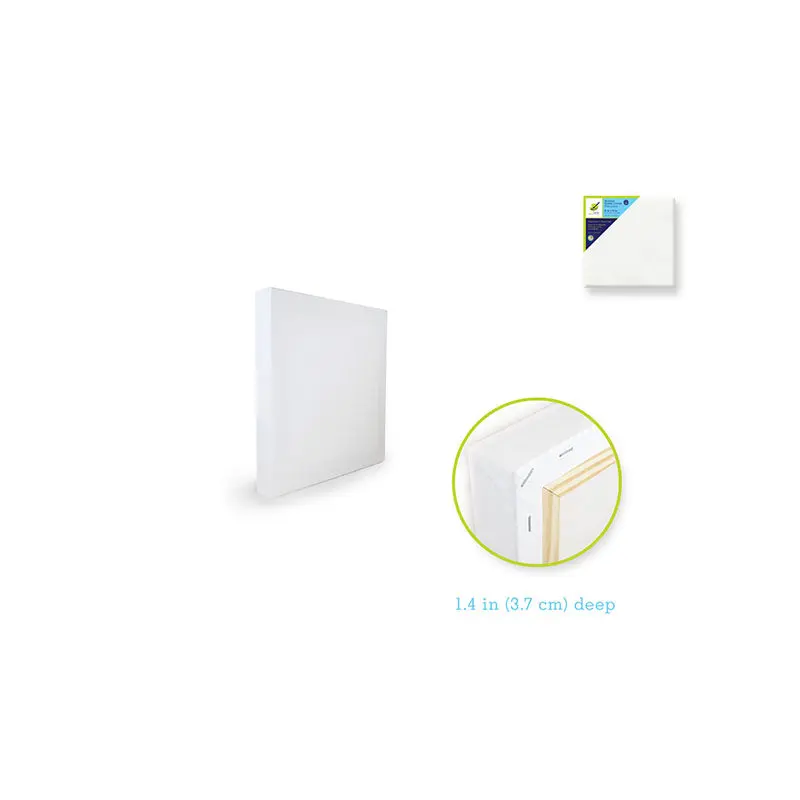 Stretch Artist Deep Canvas: Square 6"x6" (3.7cmD) Primed Back-Stapled