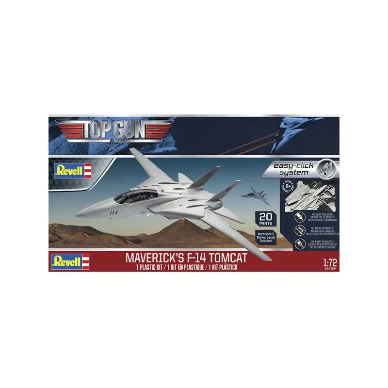 Revell Top Gun Mavericks F-14 Tomcat 1/72 Scale 85-1268