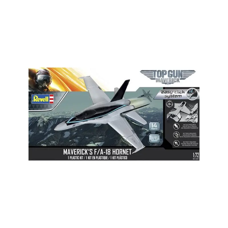 Revell Top Gun Mavericks F/A-18 Hornet 1/72 Scale 85-1267