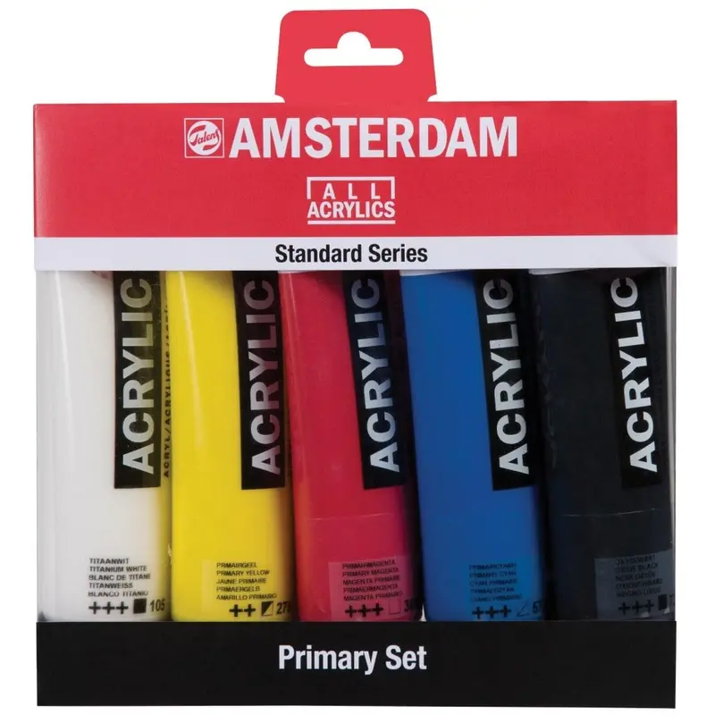 Amsterdam Standard Series Acrylic Set, Primary (5pk)