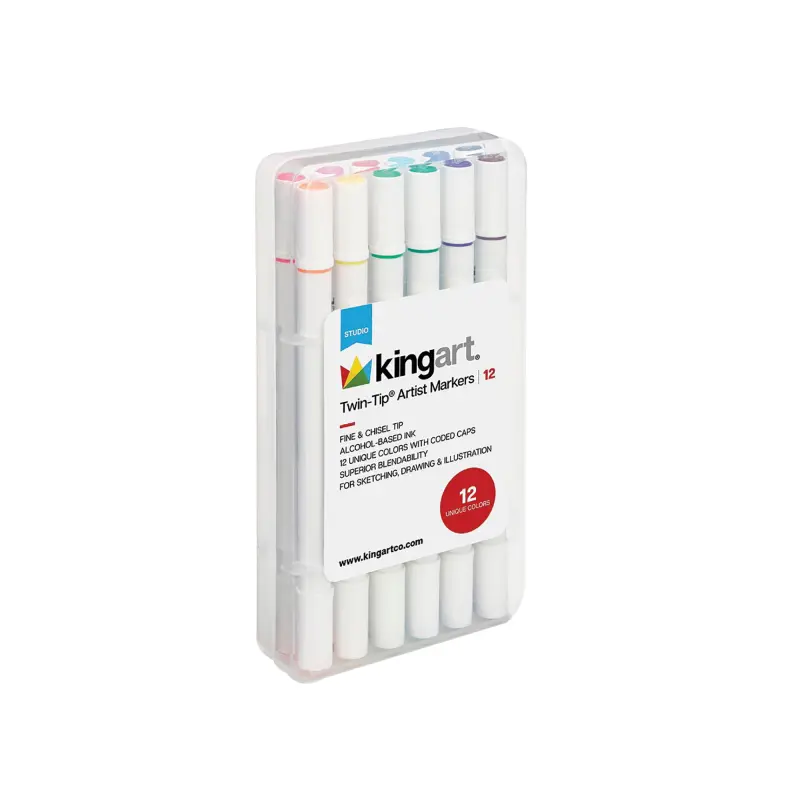 Twin Tip Artist Markers - 12 asst. colors