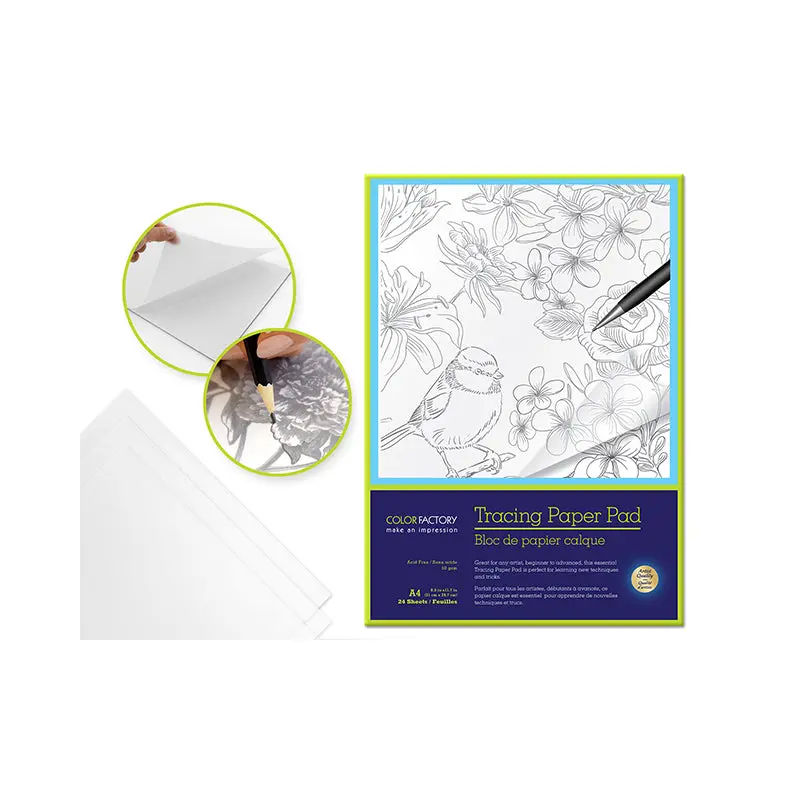 Color Factory: Tracing Paper 9"x12" 50gsm 24 Sheets Acid Free