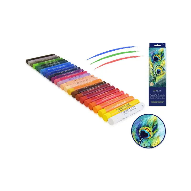 Color Factory: Ultra-Soft Oils Pastels Brights Color Asstmnt x25