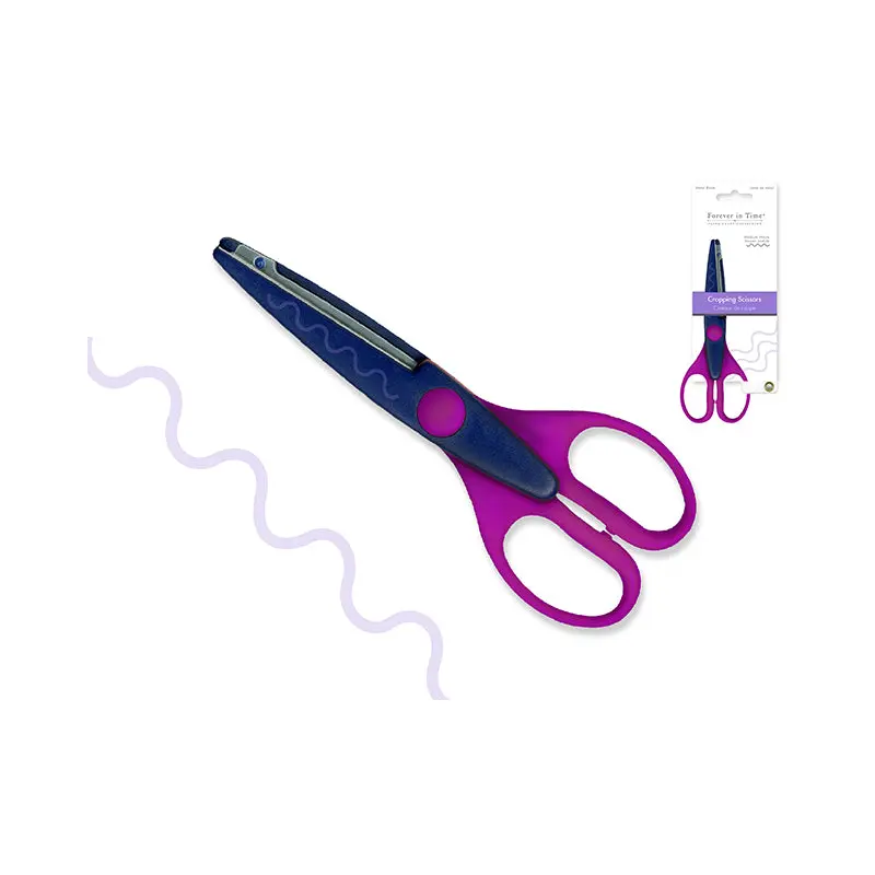 Paper Craft Essential: 6.5" Designer Cropping Scissors Metal Blade