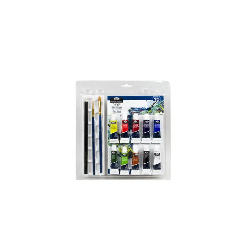 Essentials Clamshell Artist Set, Acrylic (15pc)