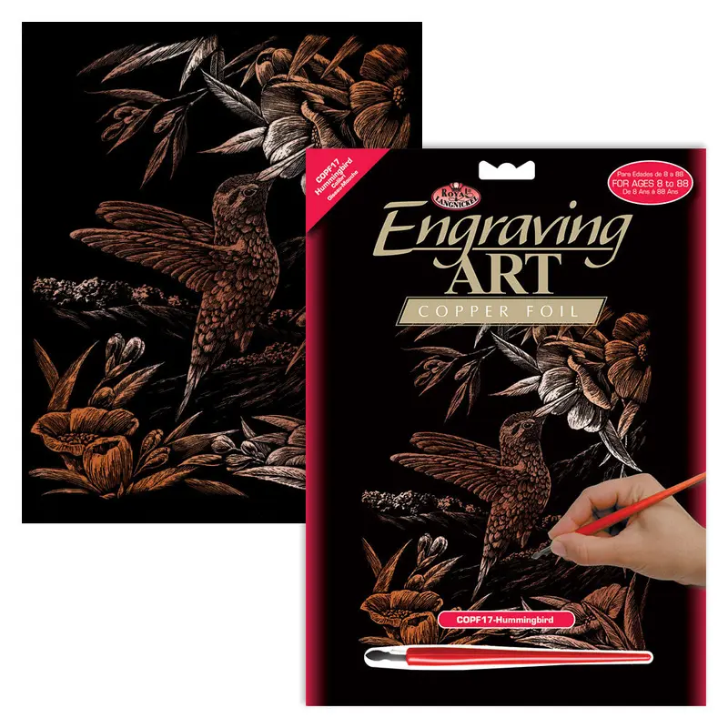 Hummingbird Copper Foil Engraving Art Kit