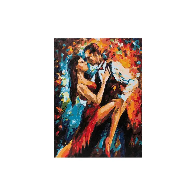 PBN-3040-024: "Kiss Melody" Craft Buddy Paint by Numb3rs 30cmx40cm Framed Kit