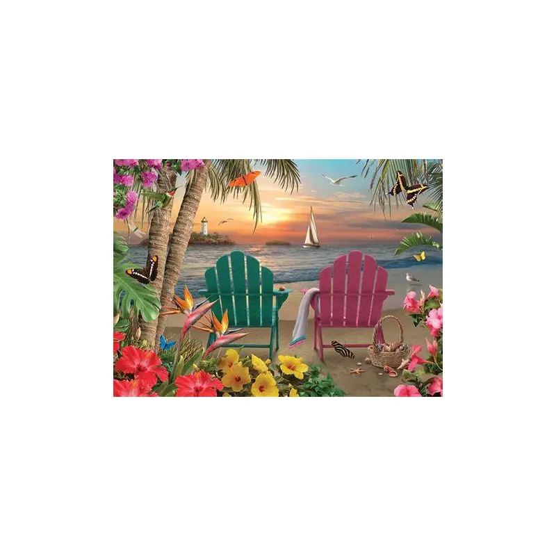 Cobble Hill Island Paradise 500 pc Puzzle