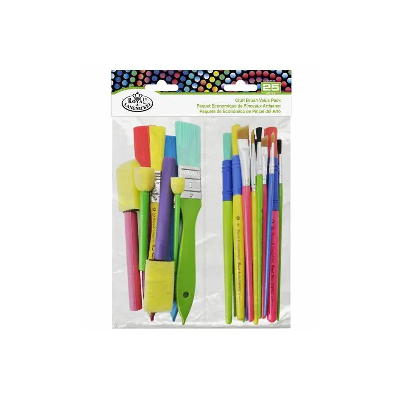 Royal Langnickel Craft Brush 25 Piece Value Pack - RART-18