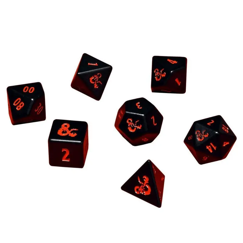 Ultra Pro: Heavy Metal 7 RPG Dice Set for Dungeons & Dragons