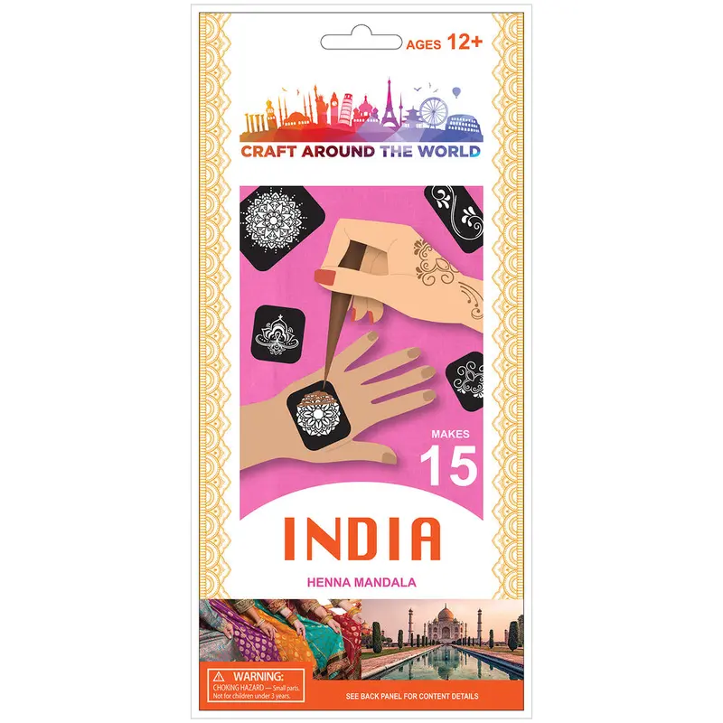 Craft Around the World Kit, Indian Henna Mandala